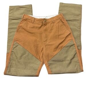 Cabelas Outdoor Gear Men's Pants Size 30R Brown Tan Patchwork Cargo Work Pants